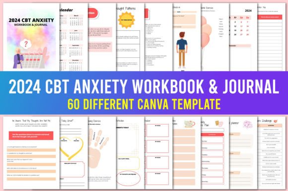 Download 2024 CBT Anxiety Workbook &amp; Journal - Premium Resources