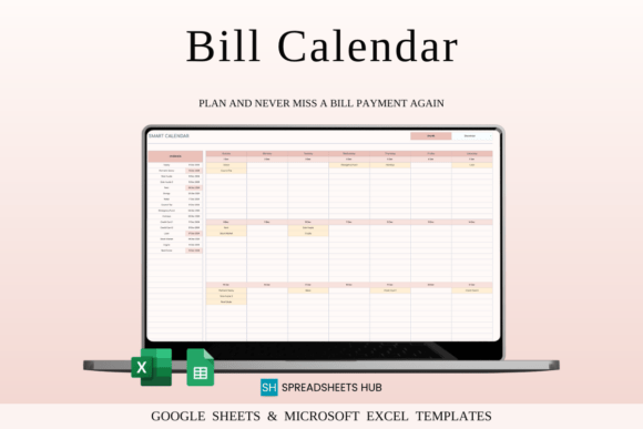 Download Bill Calendar Spreadsheet Template Excel - Calendar Collection