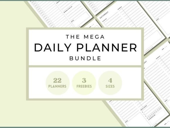 Download Daily Planner Inserts Bundle, Daily Sche - Daily planner Collection
