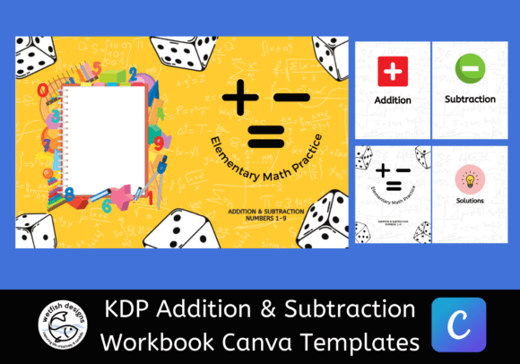 Download Math Workbook Cover Canva Templates: Set One - Premium Resources