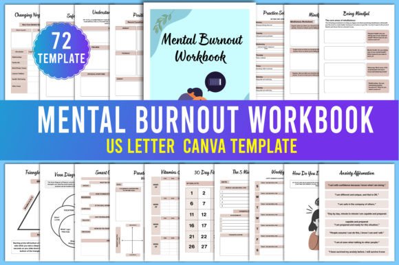 Download Mental Burnout Workbook Canva Templates - Workbook canva templates Collection