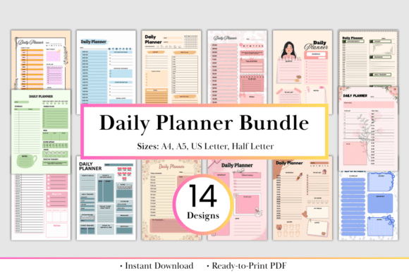 Download Ultimate Daily Planner Bundle - Daily planner Collection