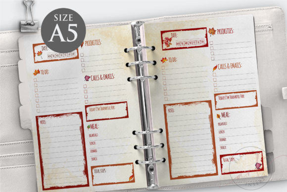 Download Fall Design Daily Planner Inserts - Daily planner Collection