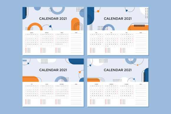 Download Desk Calendar Design of 2021 Year - Calendar Collection