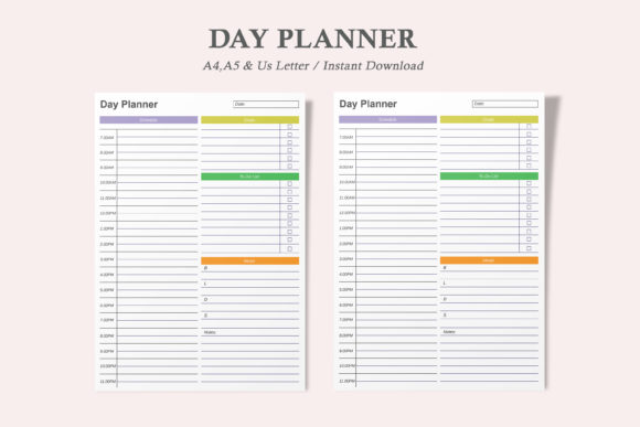 Download Hourly Planner,Daily Planner - Daily planner Collection