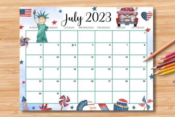 Download Editable/Fillable July 2023 Calendar - Calendar Collection