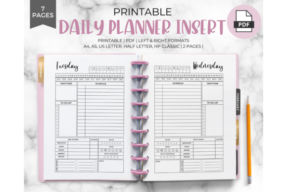 Download Daily Planner Inserts - Daily planner Collection
